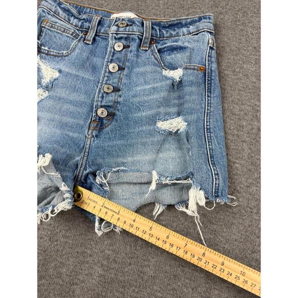 Abercrombie‎ & Fitch Ultra High Rise Denim Shorts Size 26 - Picture 6 of 9